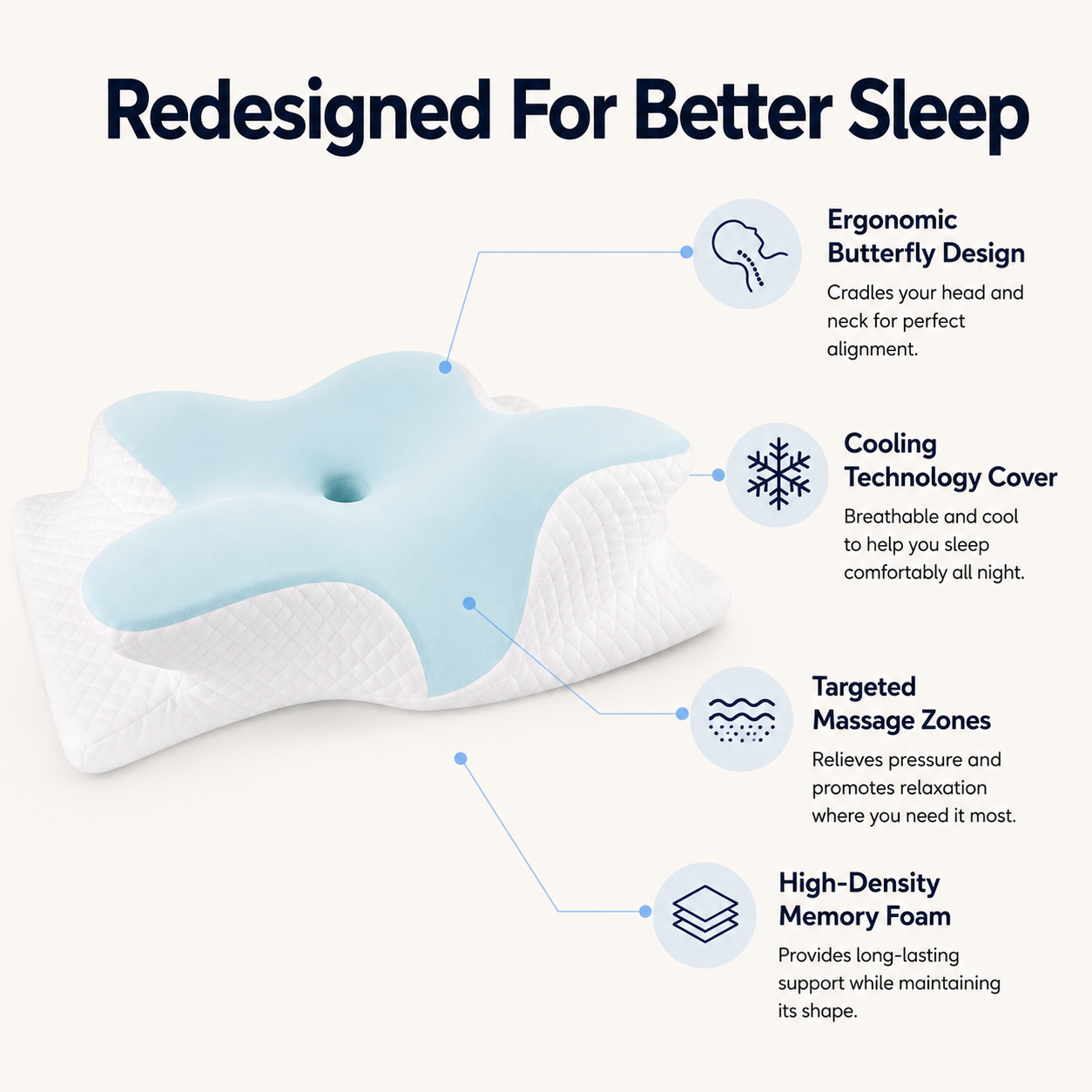 Restora Pillow - Neck Support Pillow